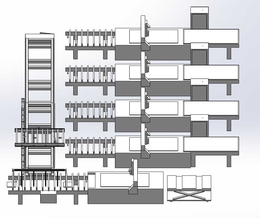 M20(1+4) Plattenmöbel-Produktionslinie