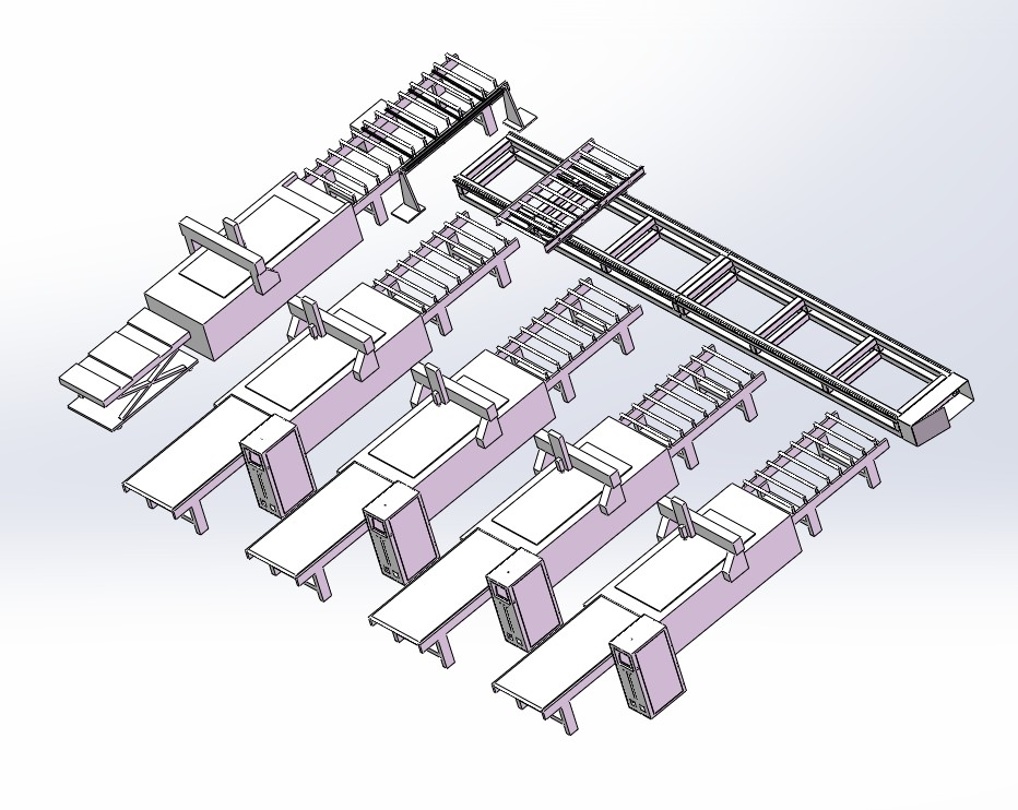 M20(1+4) Plattenmöbel-Produktionslinie